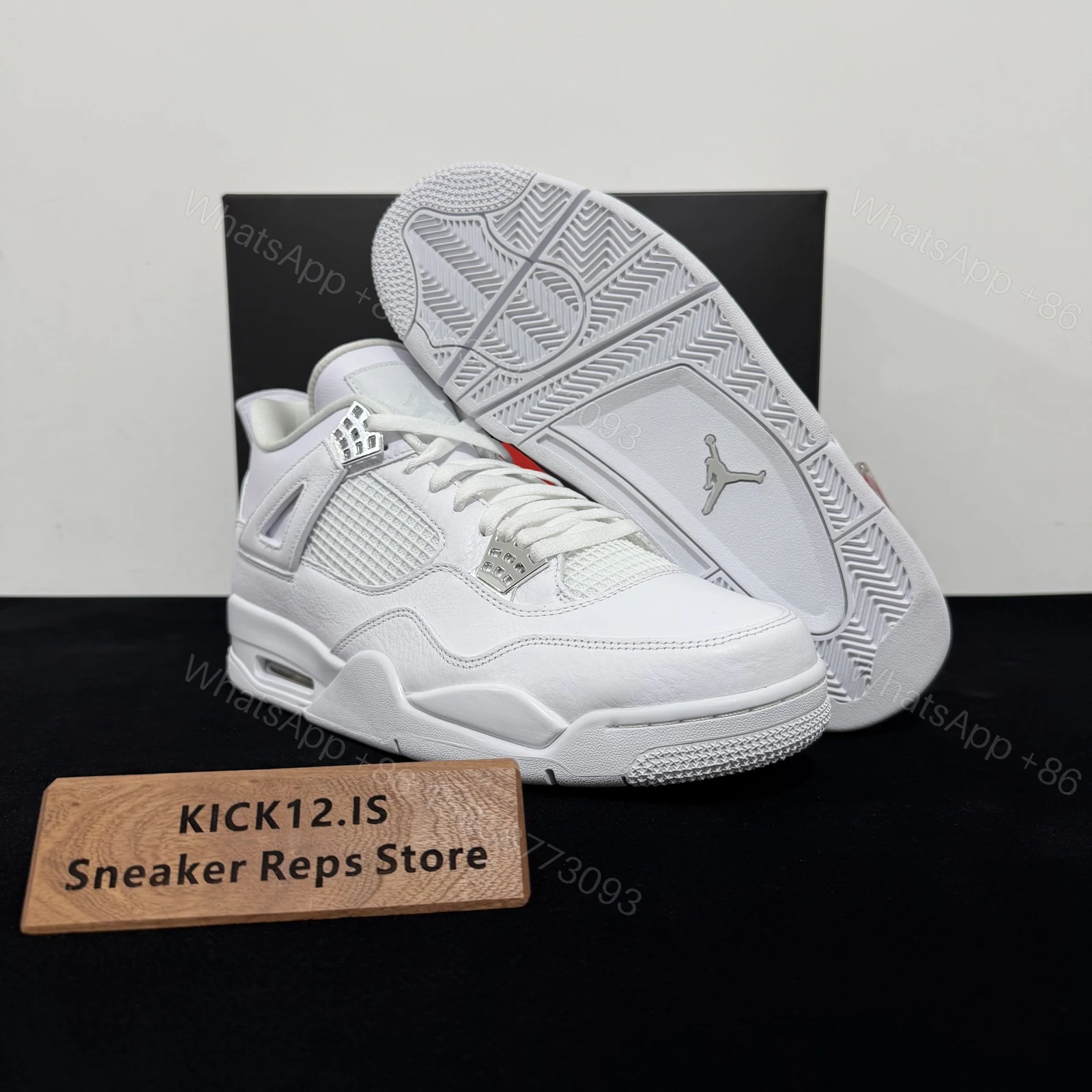 View 3 of Air Jordan 4 Retro “Pure Money” Reps