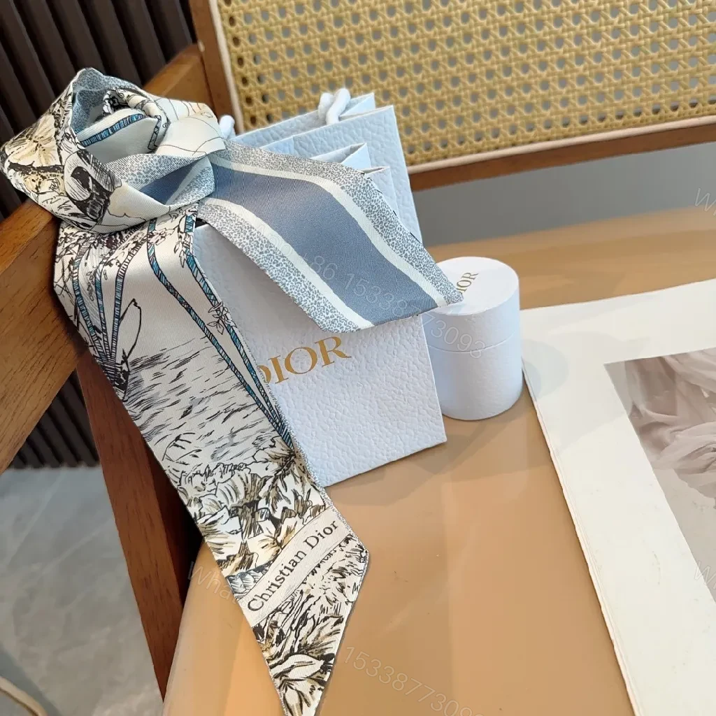 View 5 of Textured Botanical Scarves: Luxe Patterned Accessory Style