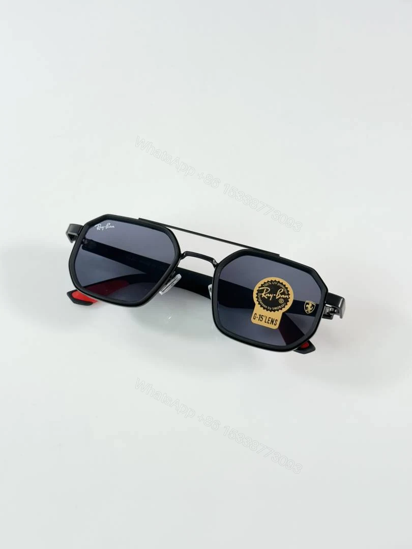 View 3 of First Copy RayBan 09 Black Sunglasses