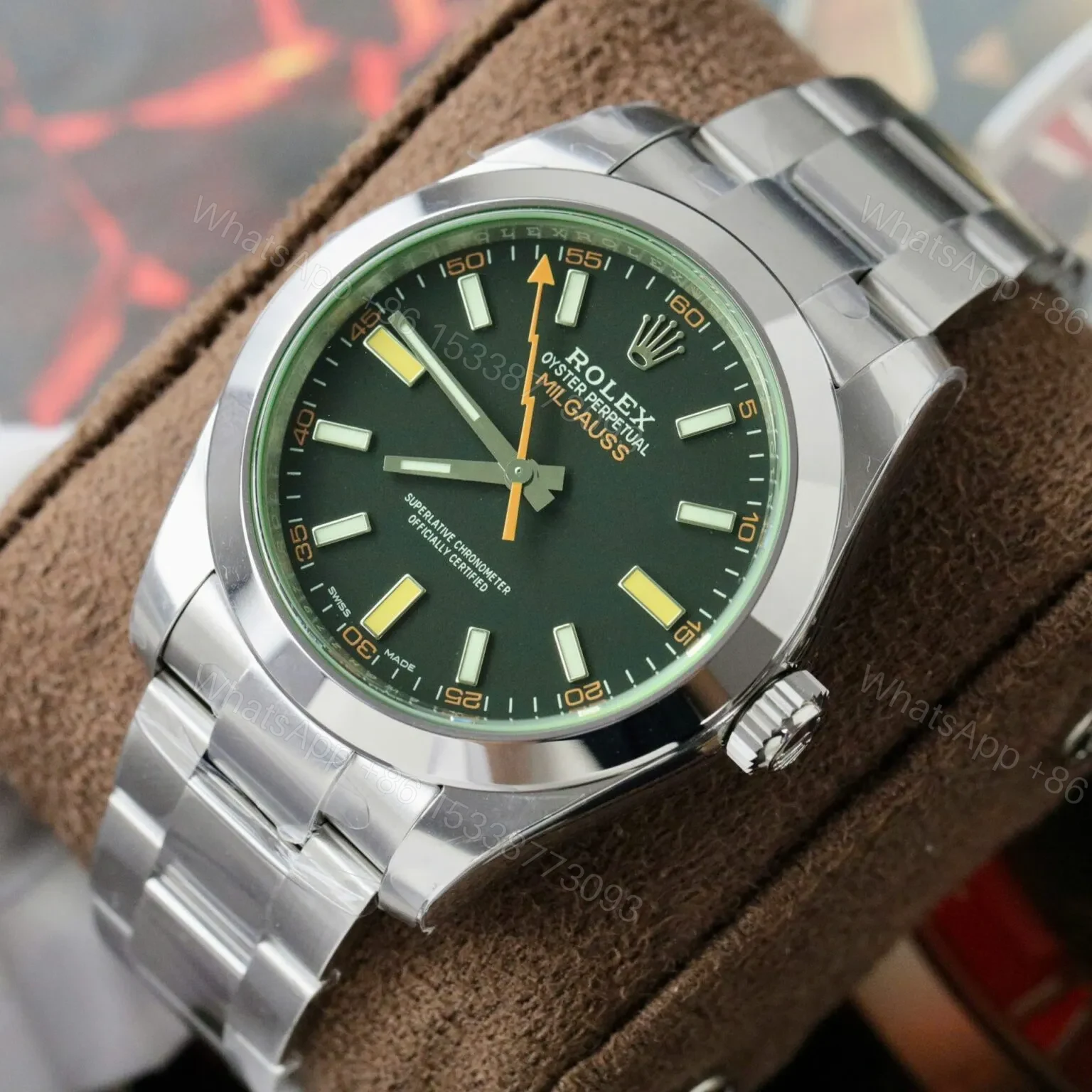 View 3 of Replica Rolex Milgauss Black Dial 116400GV