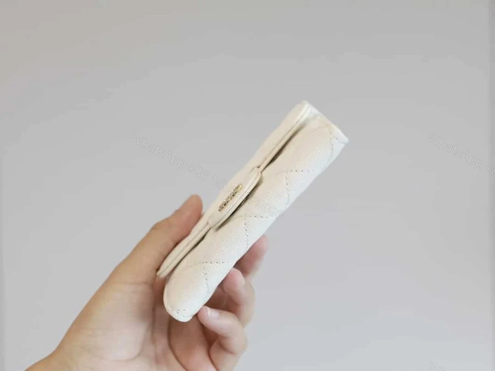 View 4 of Chanel Classic Card Holder Wallet White 10Cm