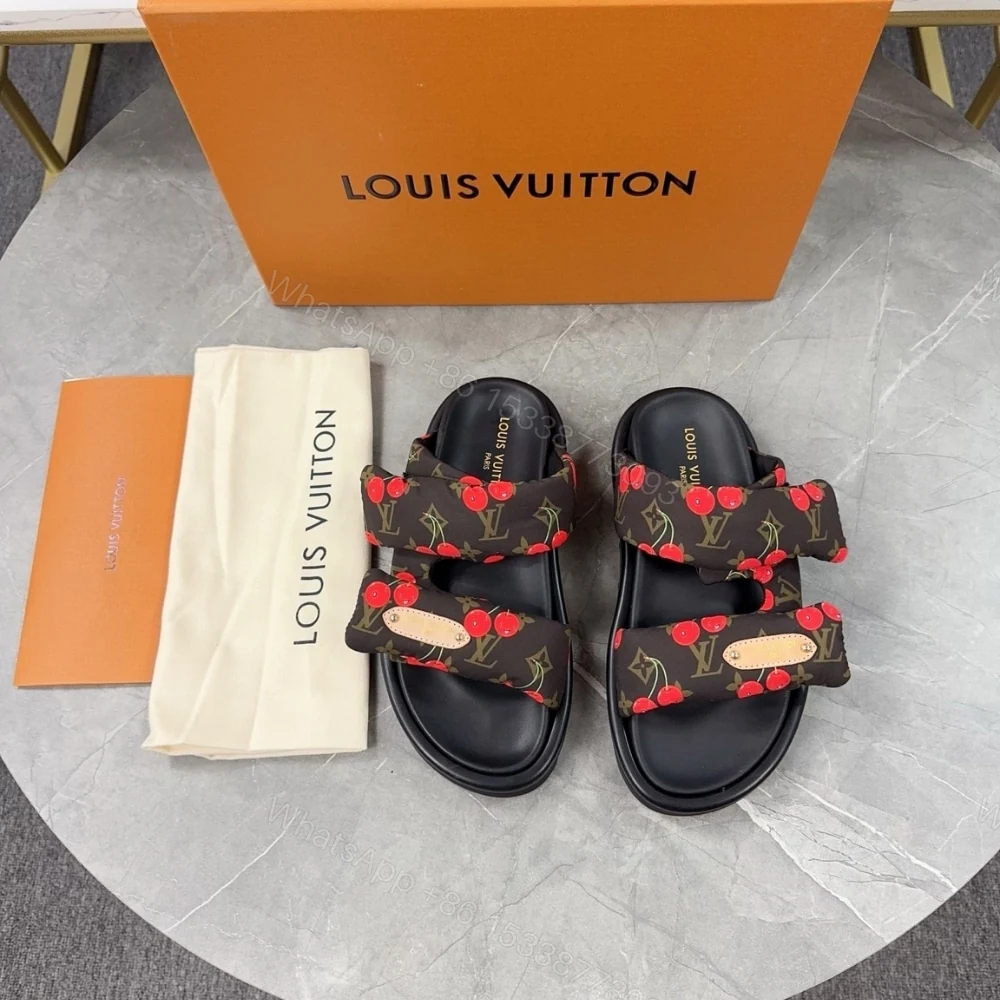 View 2 of LOUIS VUITTON X TAKASHI MURAKAMI MULE PLANO POOL PILLOW COMFORT CHOCOLATE BROWN 1AHME4
