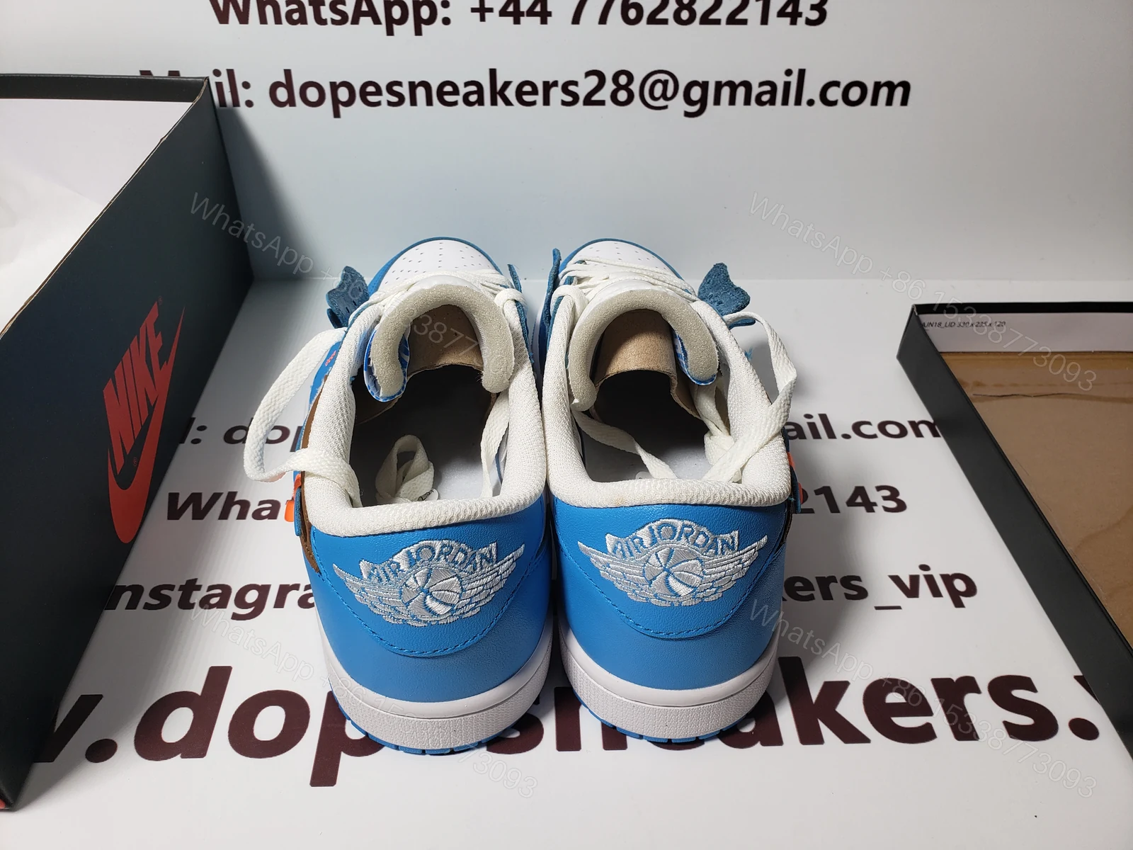 View 3 of (OG)Off White x Air Jordan 1 low “UNC”ZC0790-148