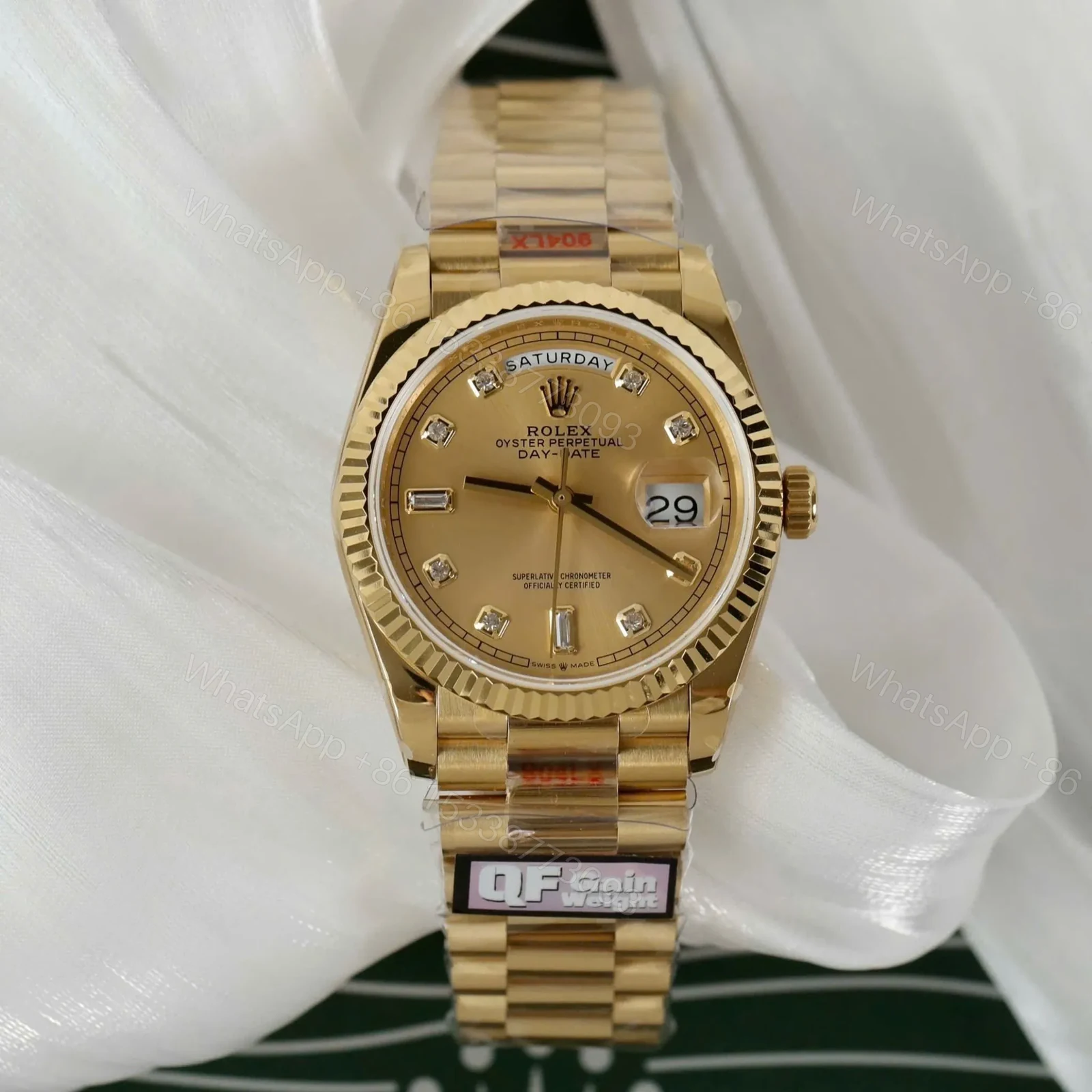 View 2 of Replica Rolex Day-Date Gold Dial 118238 36 mm