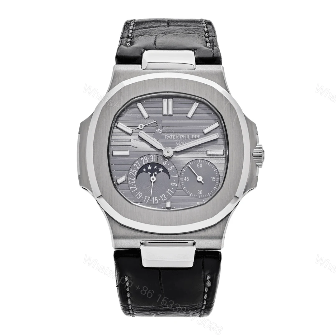 Patek Philippe 5712 Moon Phase Black Dial Replica — view 1