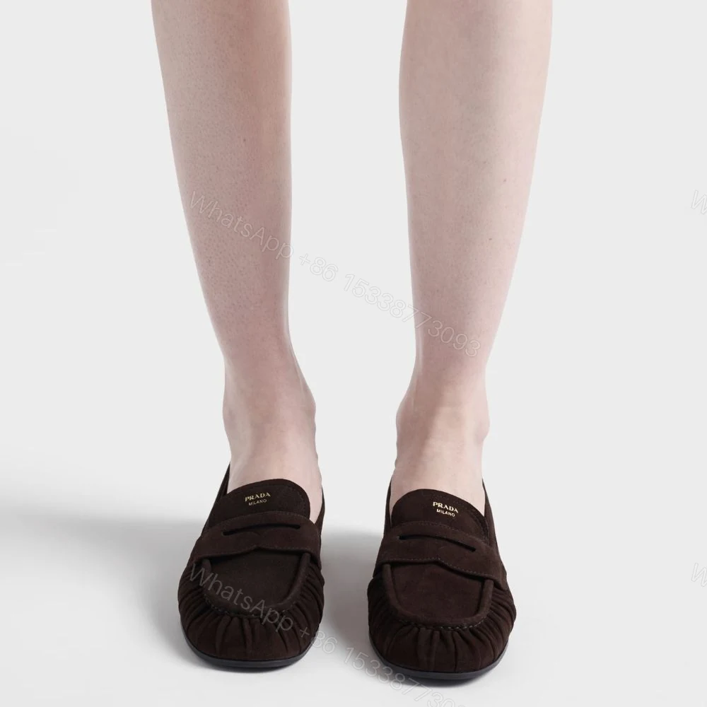 View 11 of Prada Suede Loafers Dark Brown 1D175O 008 F0003 F 020