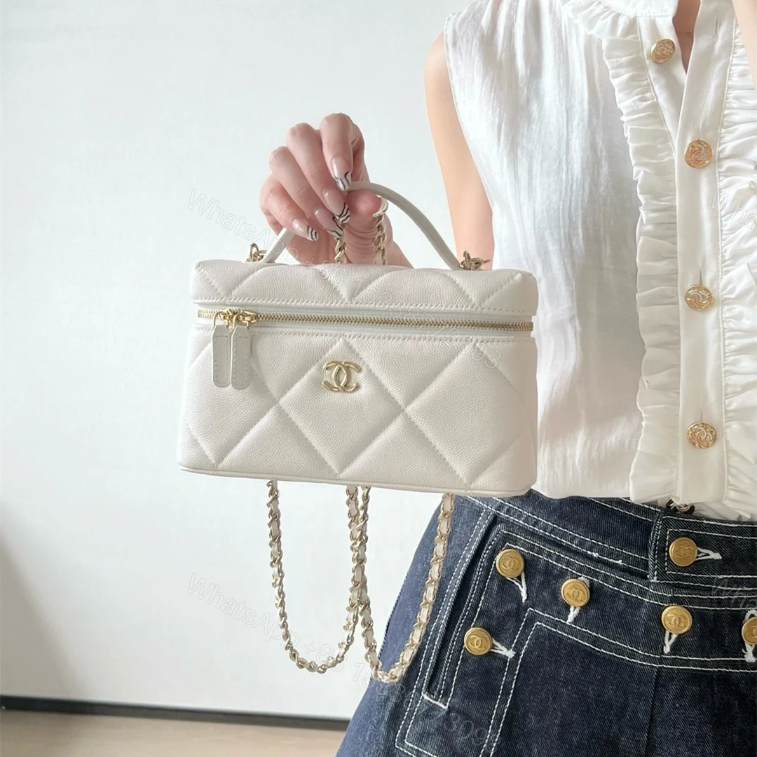 View 25 of 高仿Chanel*25K系列AP4936小牛皮盒子包白色免檢版