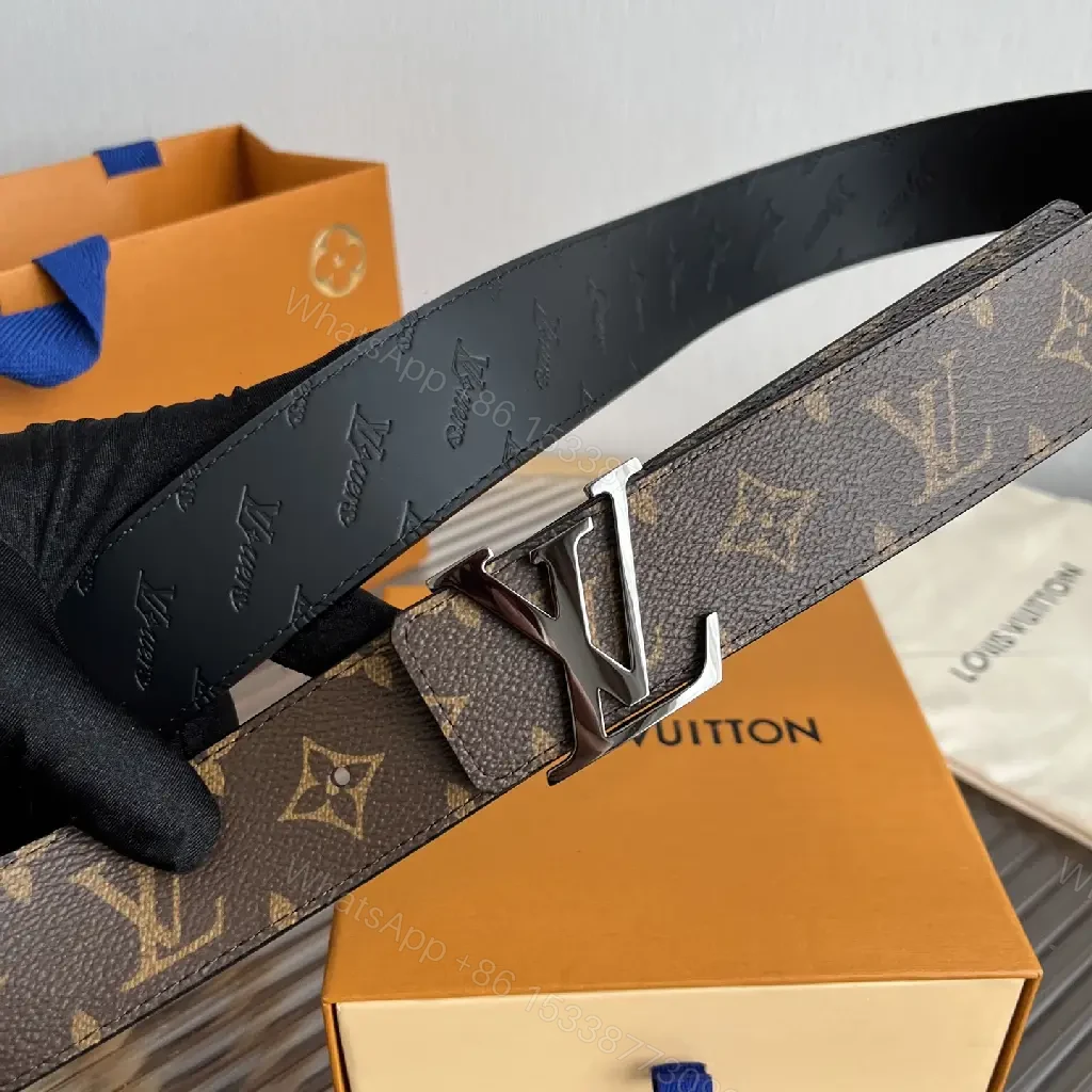 View 7 of Brown Monogram Belt Style Accessory with LV Buckle
