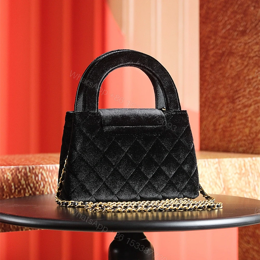 View 4 of 高仿Chanel*24A系列AS4416絲絨Mini斜挎包免檢版