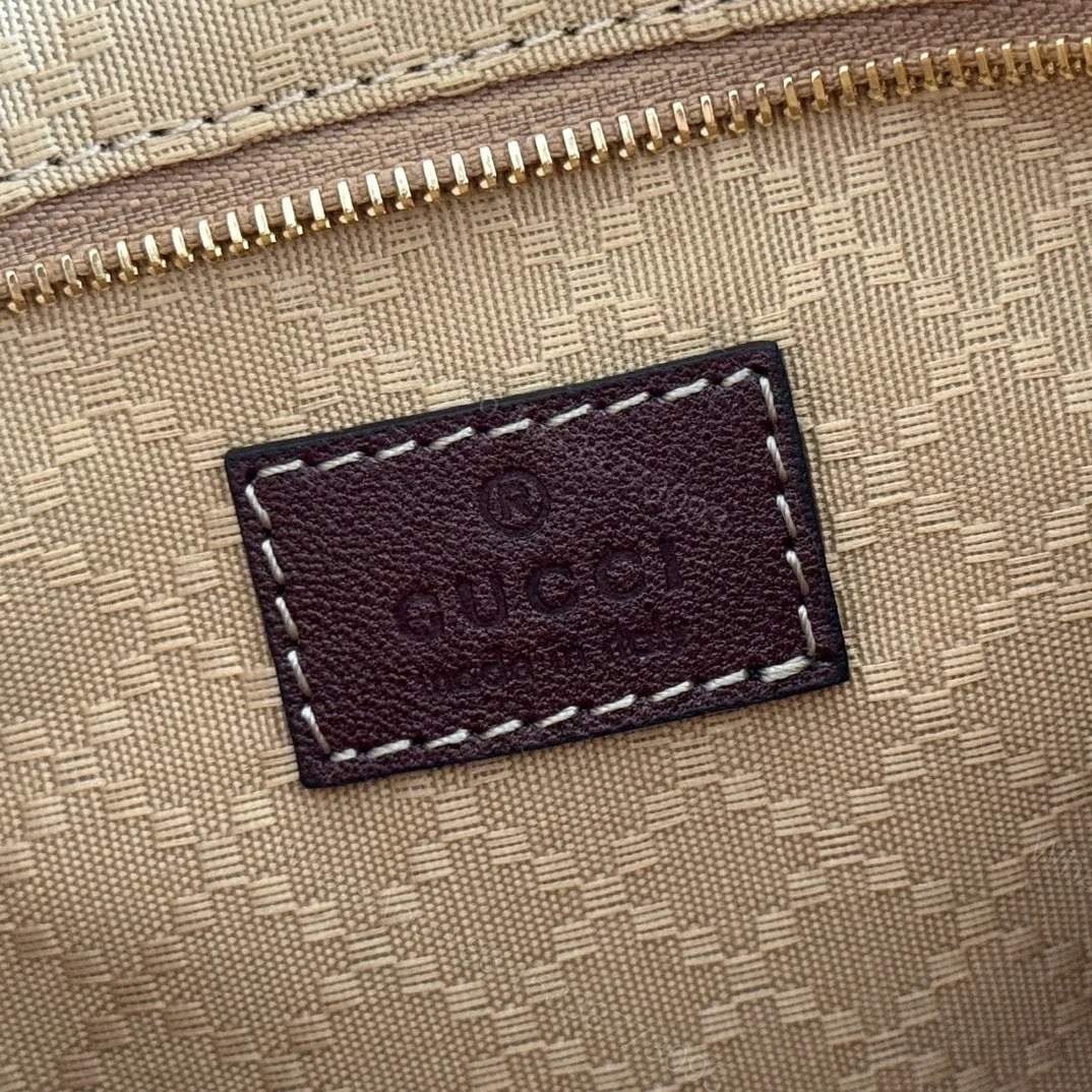 View 9 of GUCCI 25S JACKIE MONOGRAM 28 CM IN LIGHT BROWN CANVAS AND CALFSKIN