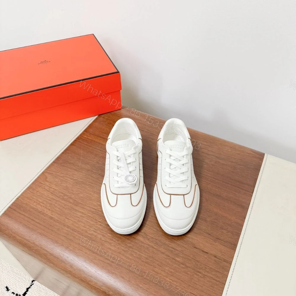 View 6 of Hermes Match Sneaker Blanc And Naturel