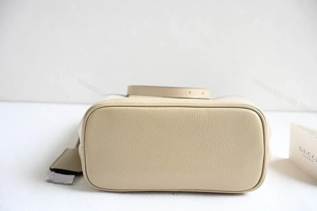 View 6 of Beige Canvas + Leather Tote: Structured Signature Everyday Luxury