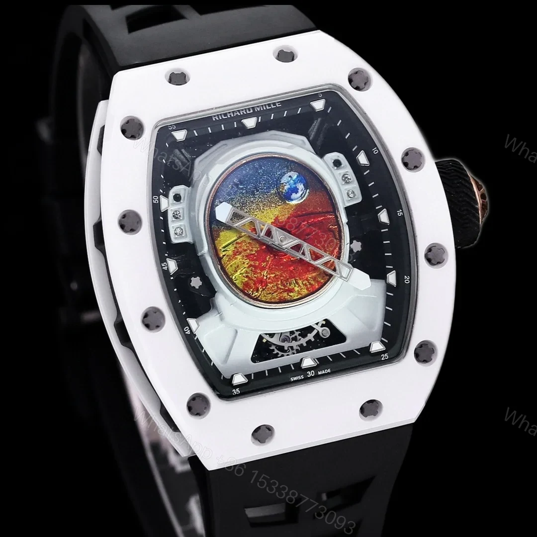 View 3 of Richard Mille RM52-05 Pharrell Williams Mars Mission Automatic Skeleton Watch Space Inspired Premium Edition RM-RM52-05-PW-MARS-SKL-02