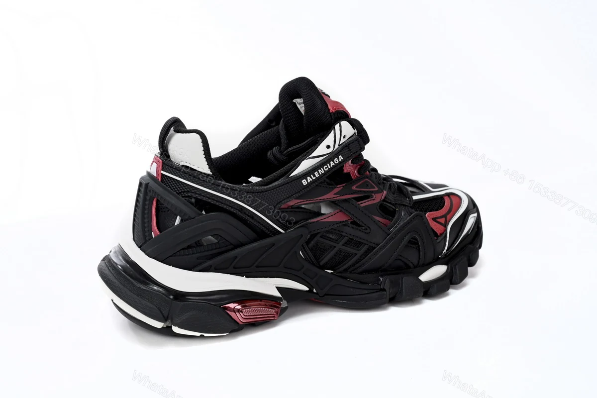 View 2 of Balenciaga Track 2 Sneaker Military Black White Red 568614 W2GN3 6000