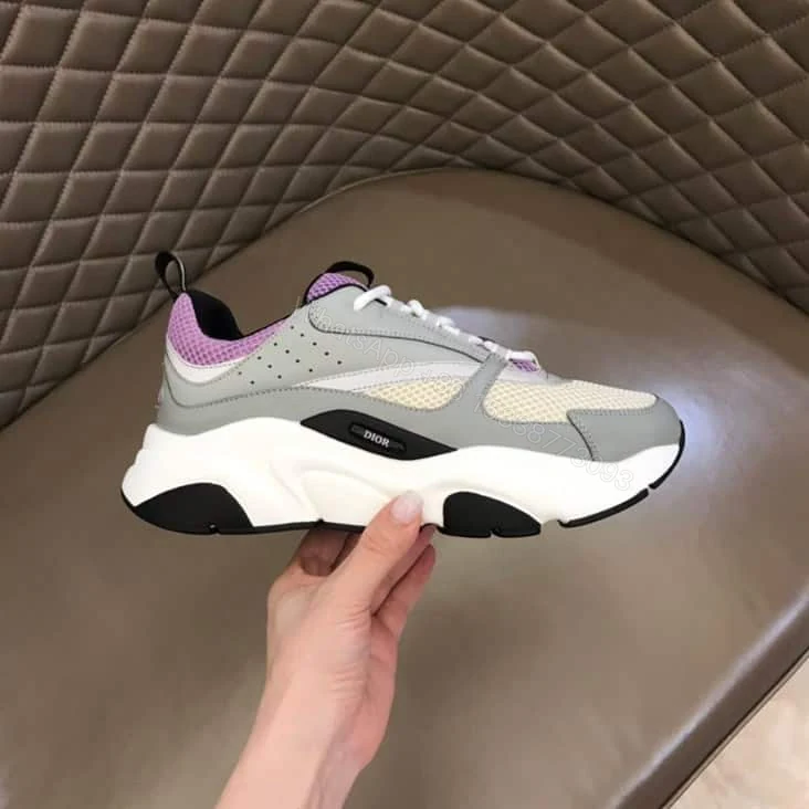 B22 SNEAKER TECHNICAL MESH WITH AND CALFSKIN – CD95 — view 1