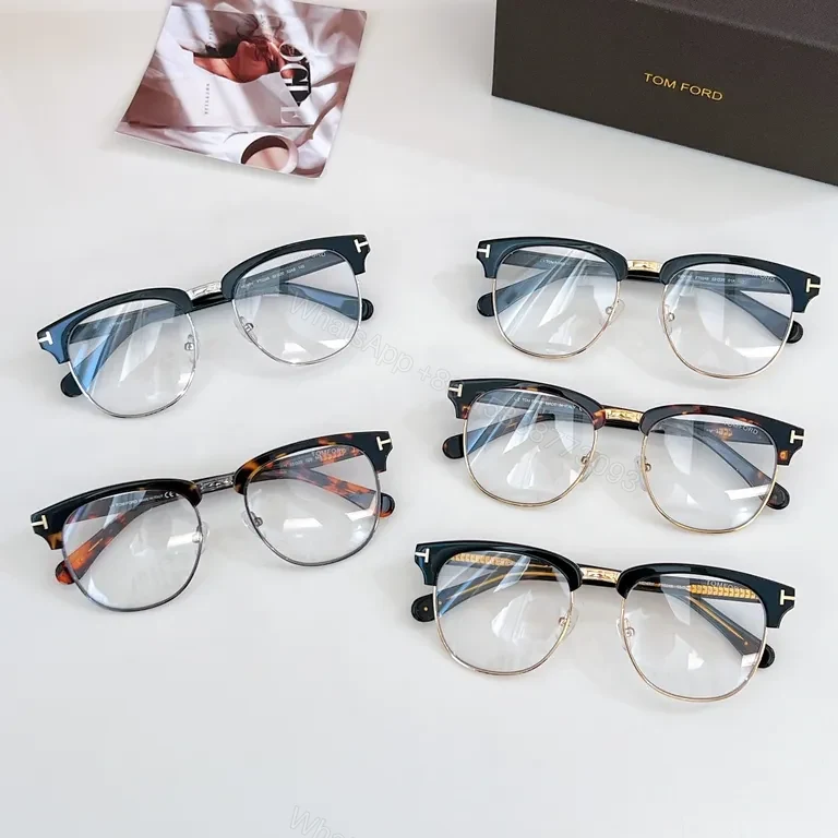 View 8 of Tom Ford Black & Silver Eyewear â€” Refined, Luxury Frame