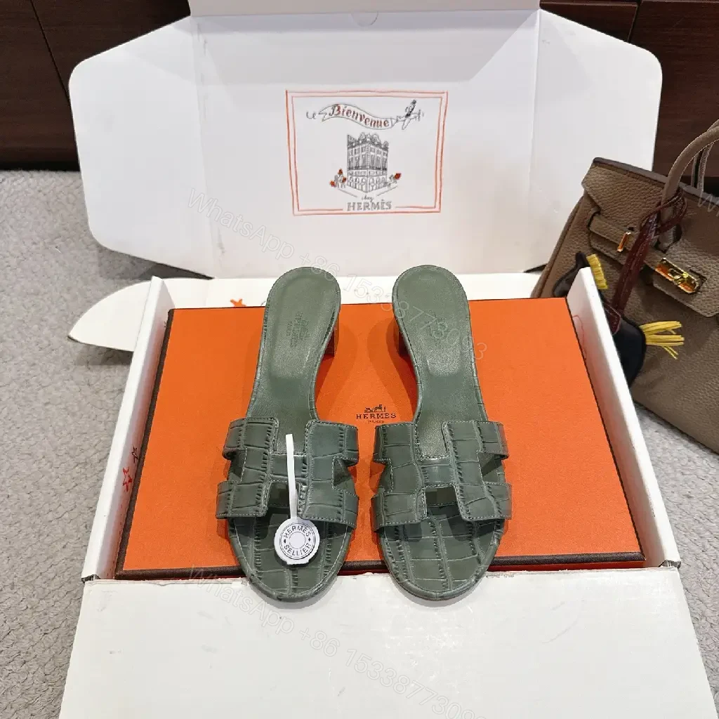 View 2 of Lux Textured Leather Slides: Premium Comfort Footwear