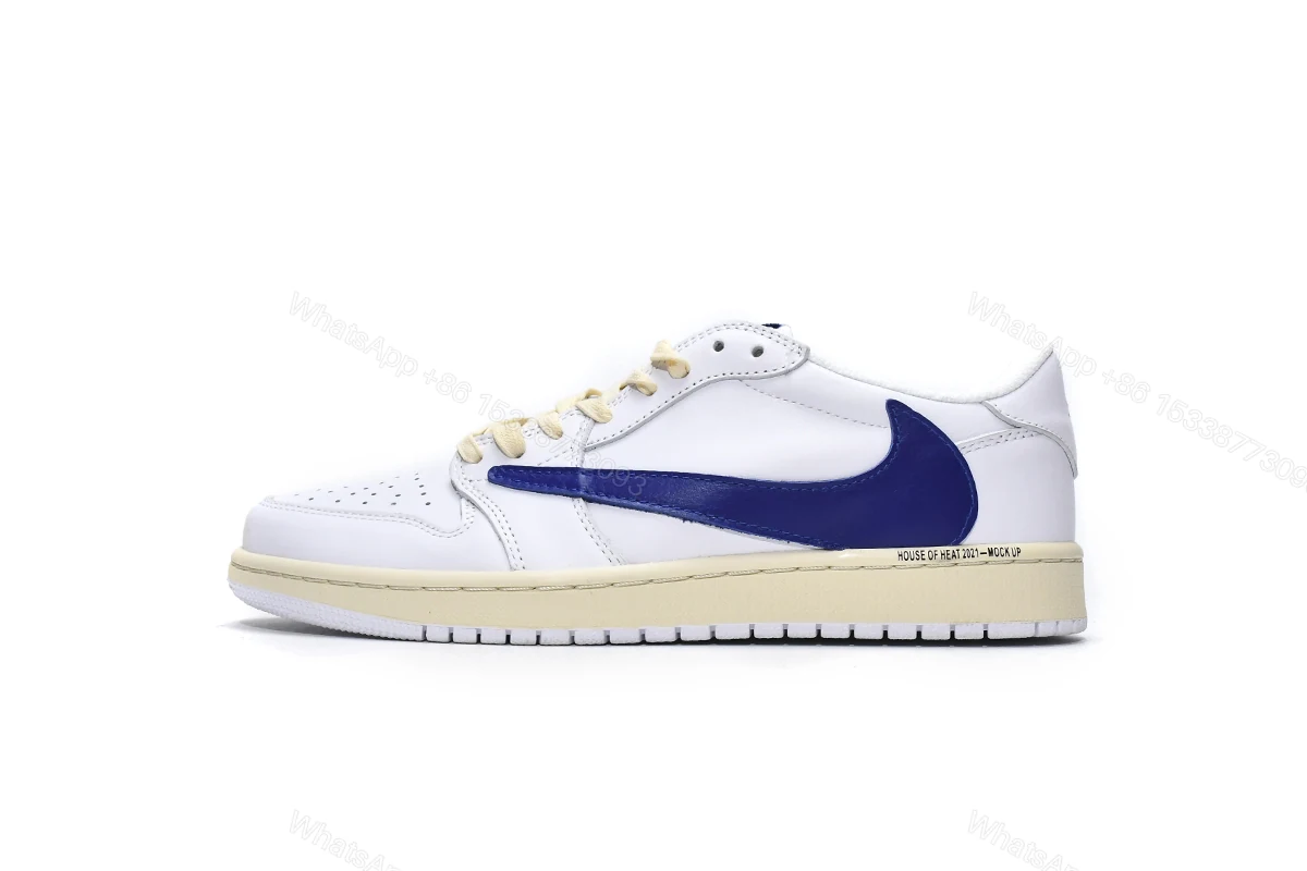 View 14 of Travis Scott x Air Jordan 1 Low WhiteBlue DM6839-186