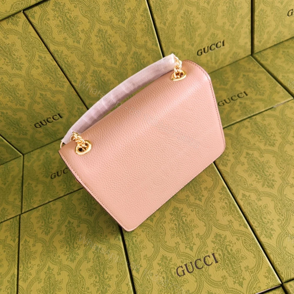 View 8 of Gucci GG Marmont Shoulder Bag Pink 20Cm