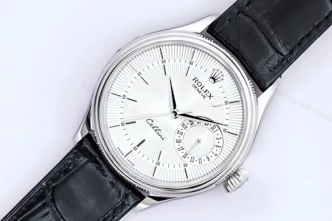 View 4 of Rolex Cellini Date 50519 Silver Dial Replica 39mm 50519-0012