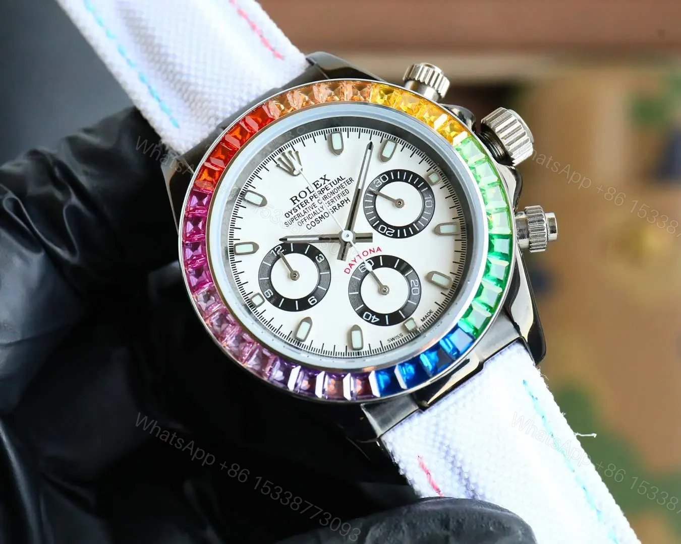 View 2 of Rolex Daytona Rainbow White Dial Edition 40mm 116599RBOW