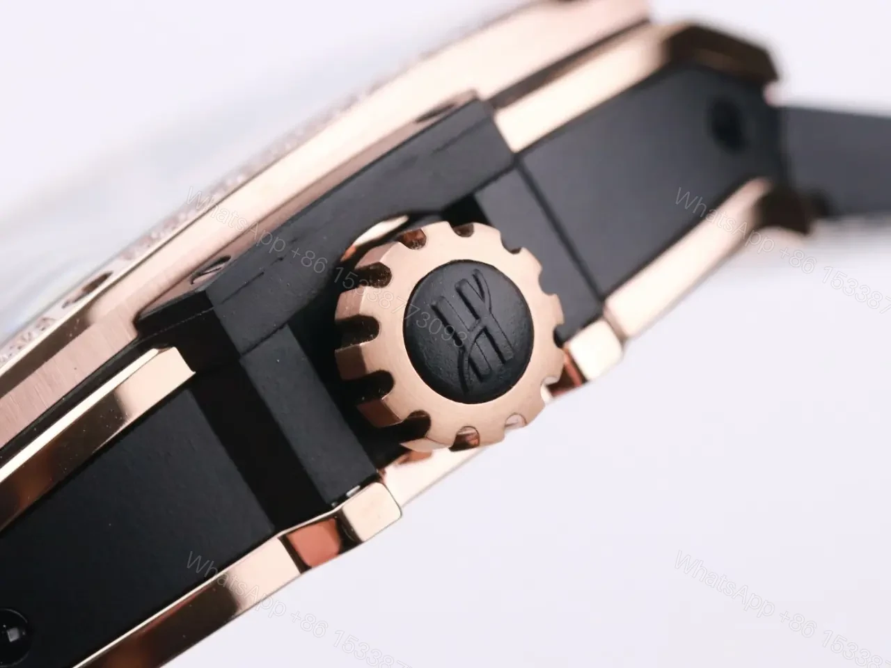 View 4 of Hublot Masterpiece 906 Rose Gold/Platinum Skeleton Tourbillon Watch with Black Leather Strap