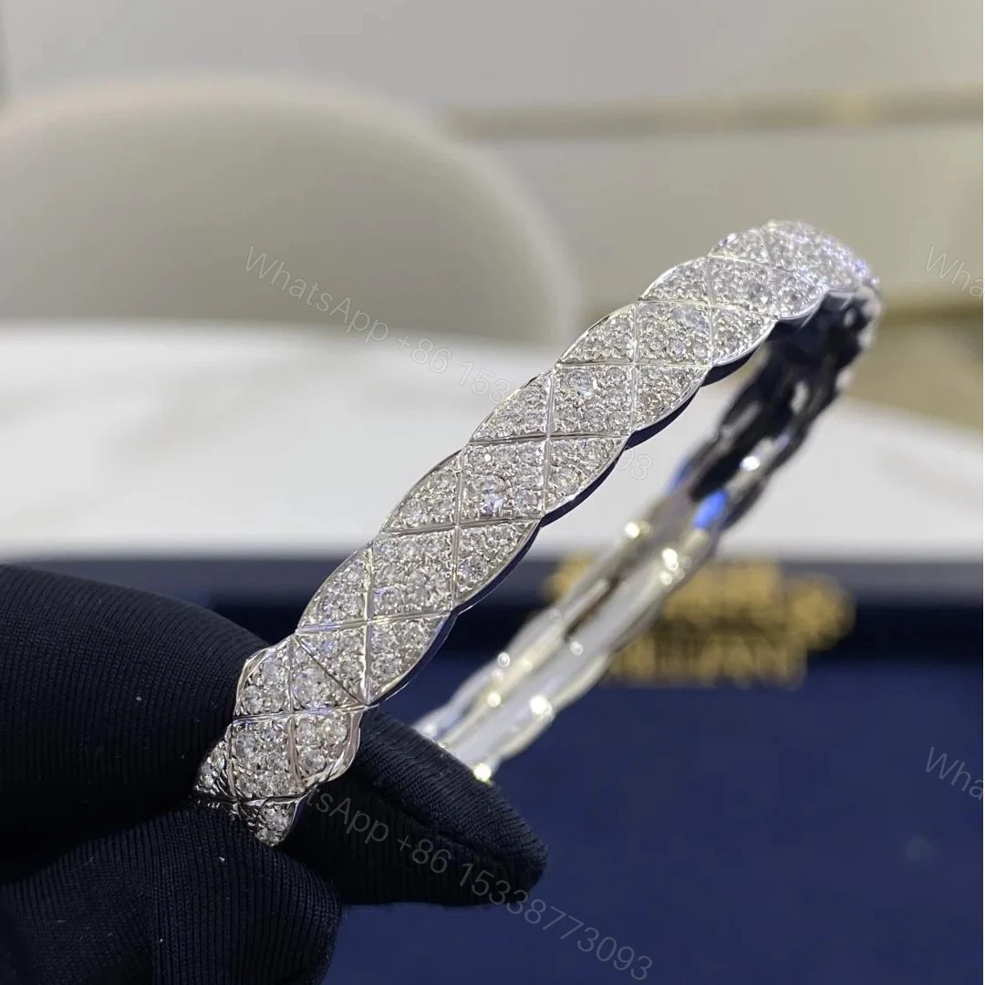 Pure 18K Gold COCO Crush Bracelet with Full Diamonds — view 1