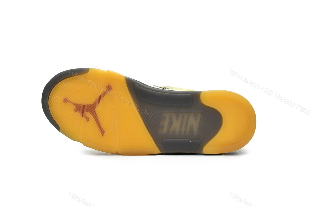 View 6 of OFF White x Air Jordan 5 Retro SP Sail DH8565-100