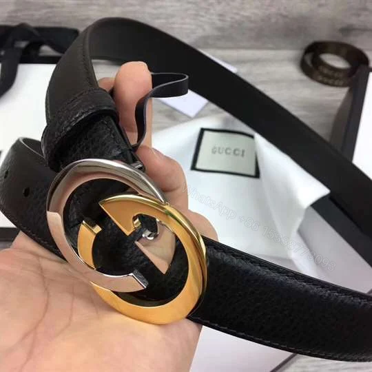 View 4 of GUCCI BELT WITH INTERLOCKING G BUCKLE – B36