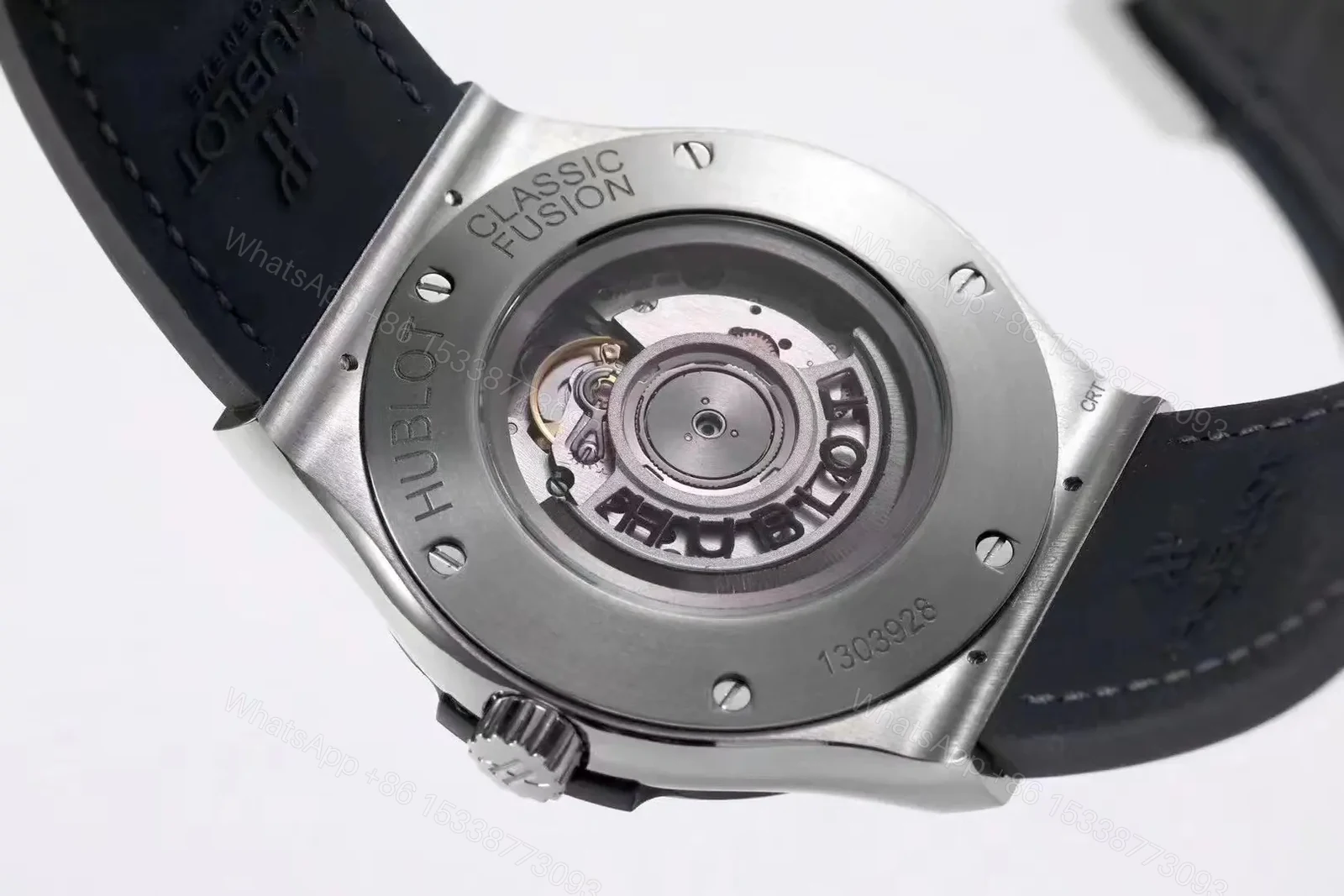 View 9 of Hublot Classic Fusion Titanium Automatic Watch Grey Dial Black Strap