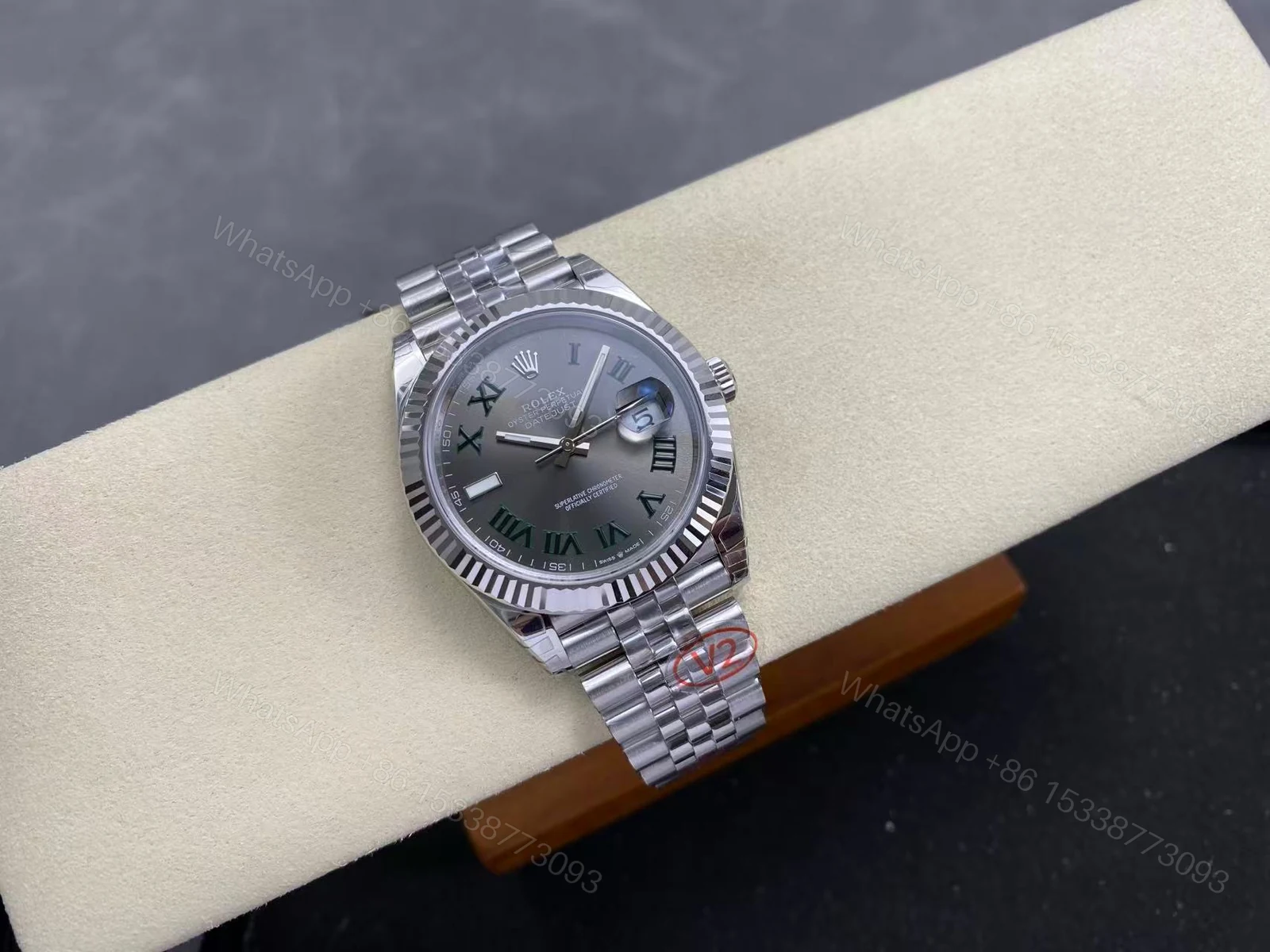 View 10 of Rolex Datejust 126334 Wimbledon Replica