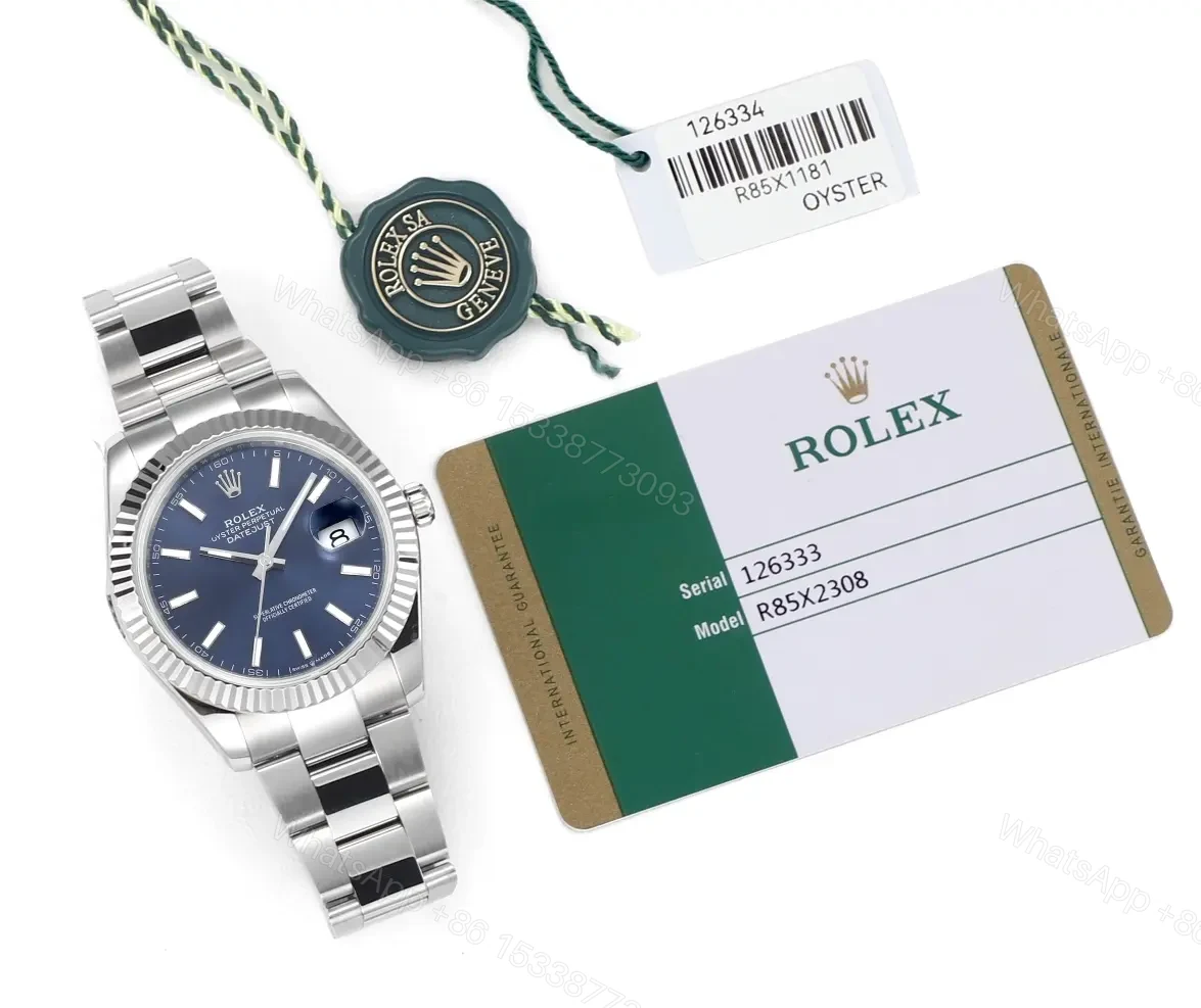 View 9 of VS Factory Clean Factory JVS Rolex Datejust Blue Fluted Silver
