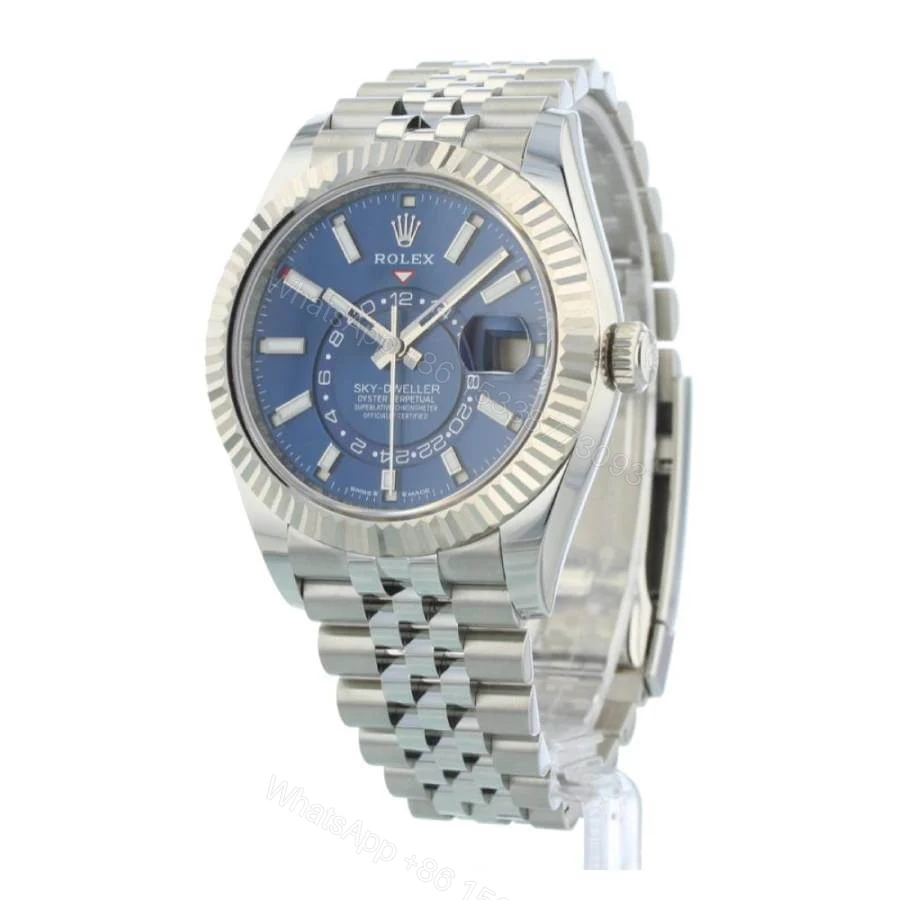 View 2 of Rolex Sky-Dweller 336934 Super Clone : Steel Blue Dial 42mm Jubilee