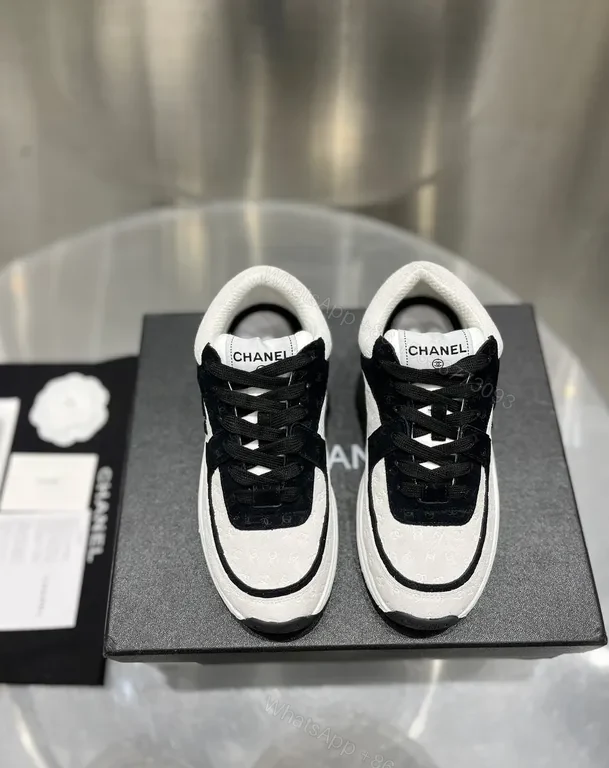 View 5 of Ultra-Polished Leather Sneaker: Black & Ivory Luxe High-Top