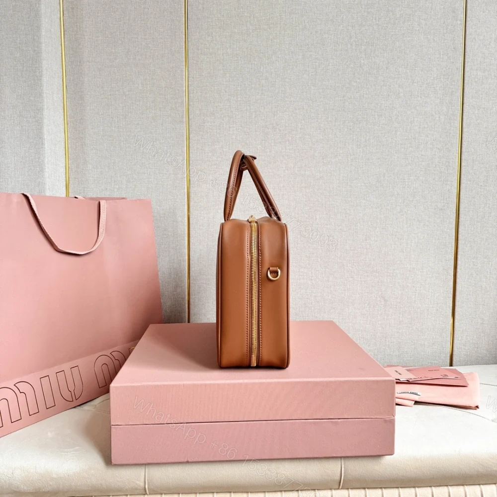 View 5 of 高仿miumiu*5BB17長肩帶公文包棕色免檢版