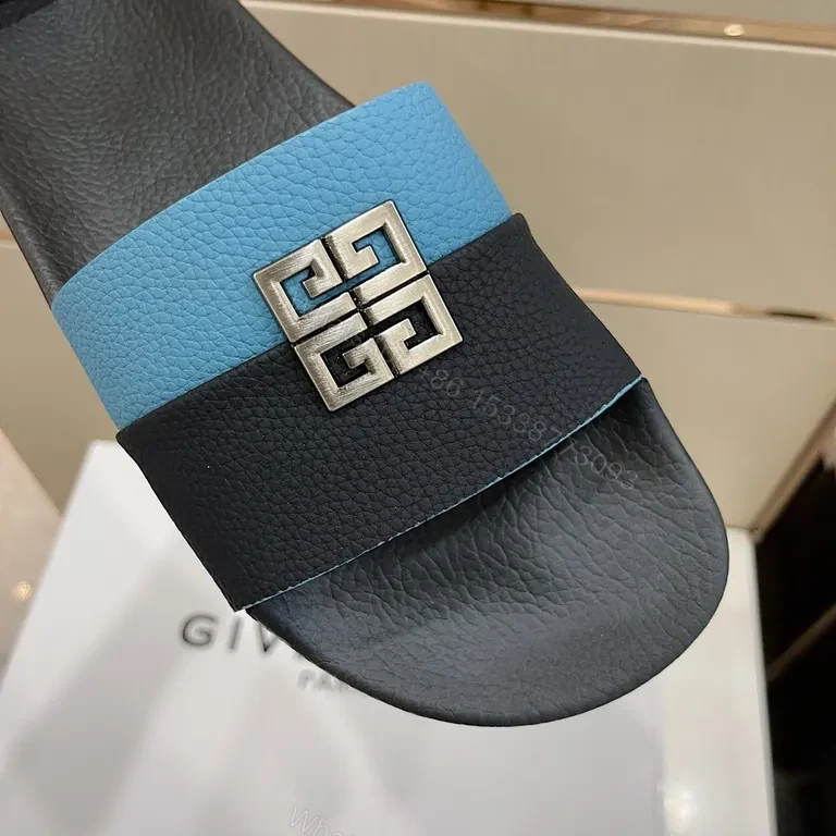 View 9 of Two-Tone Textured Slide with Signature Hardware â€” Elevated Comfort