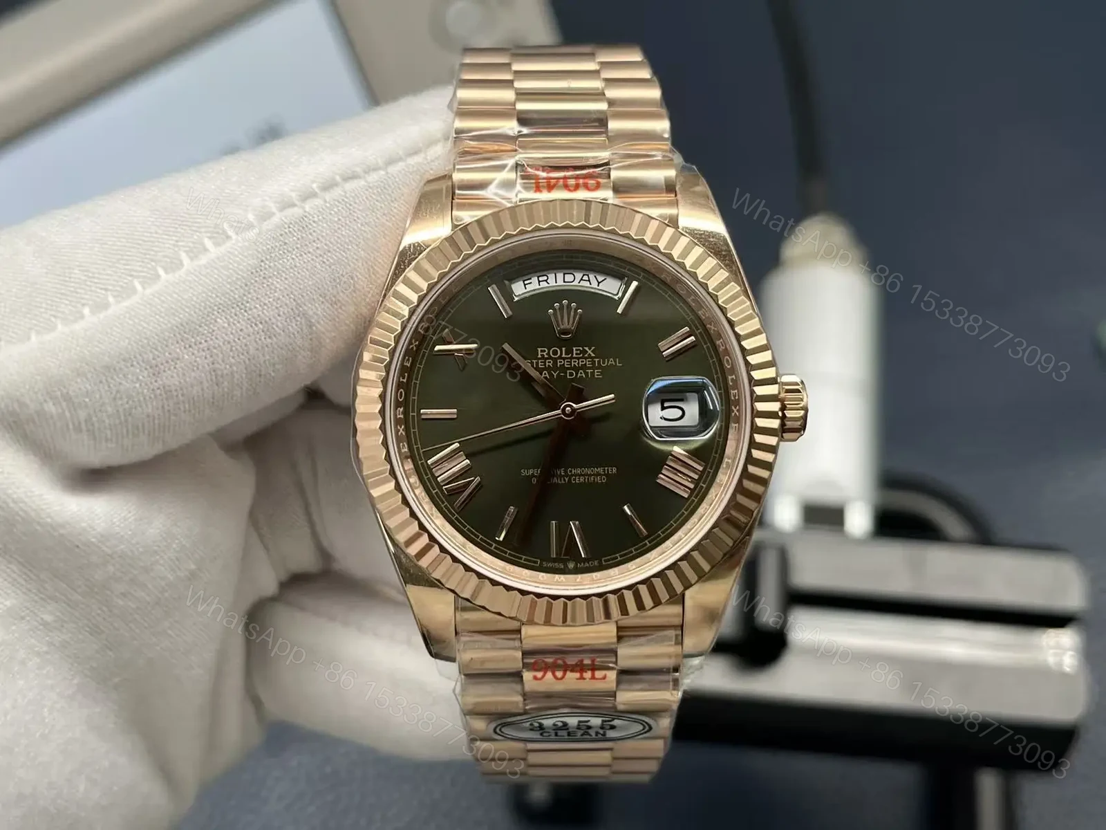 View 2 of Rolex Day-Date 40mm Weekly Calendar Luxury Edition Automatic Watch RLX-DD-40-WEEKLY-CALENDAR-LUX