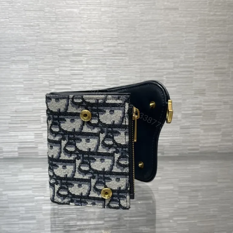View 8 of Chic Monogram Wallet: Dior-Inspired, Compact Luxury