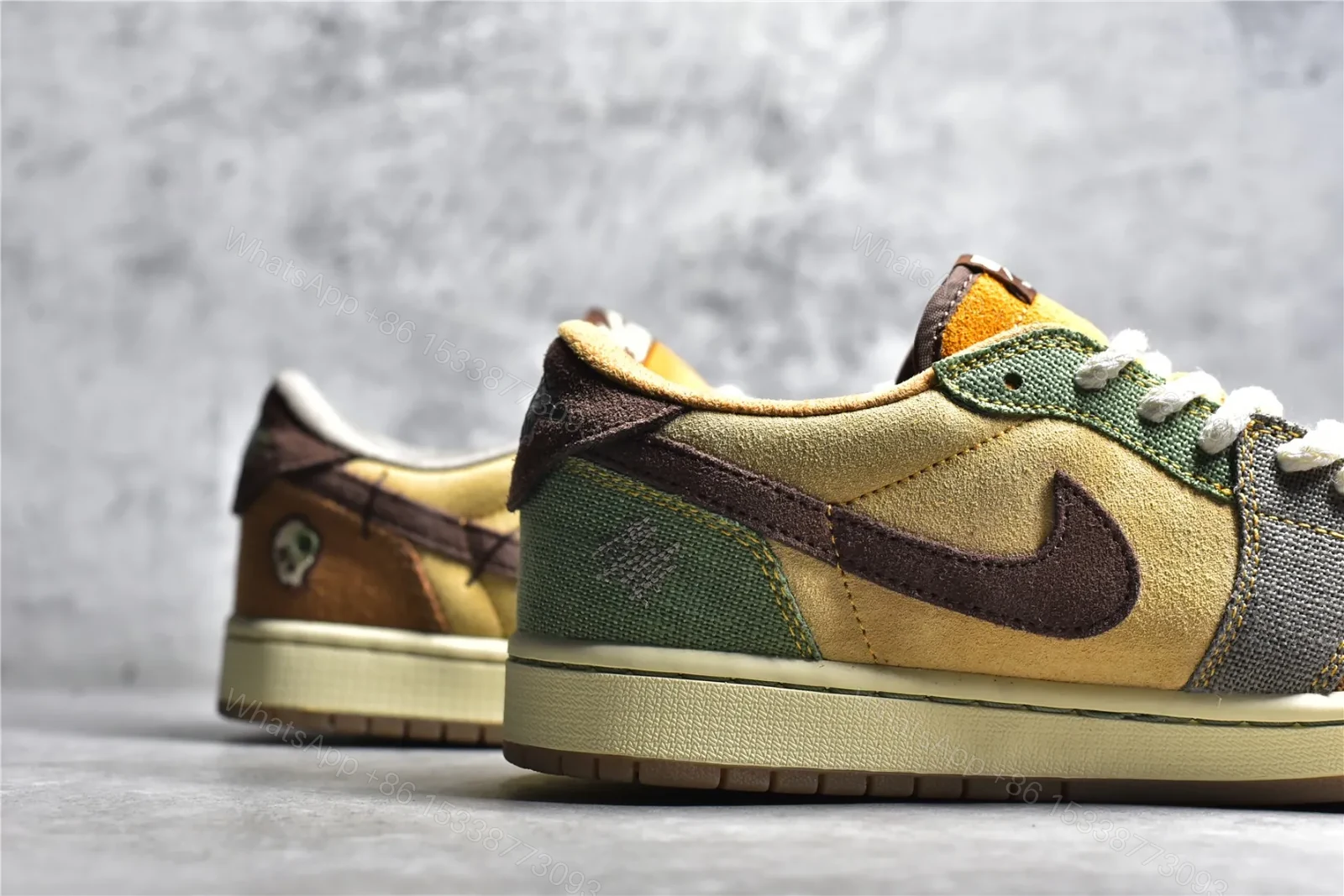 View 4 of Zion Williamson x Air Jordan 1 Retro low og “voodoo” Replica