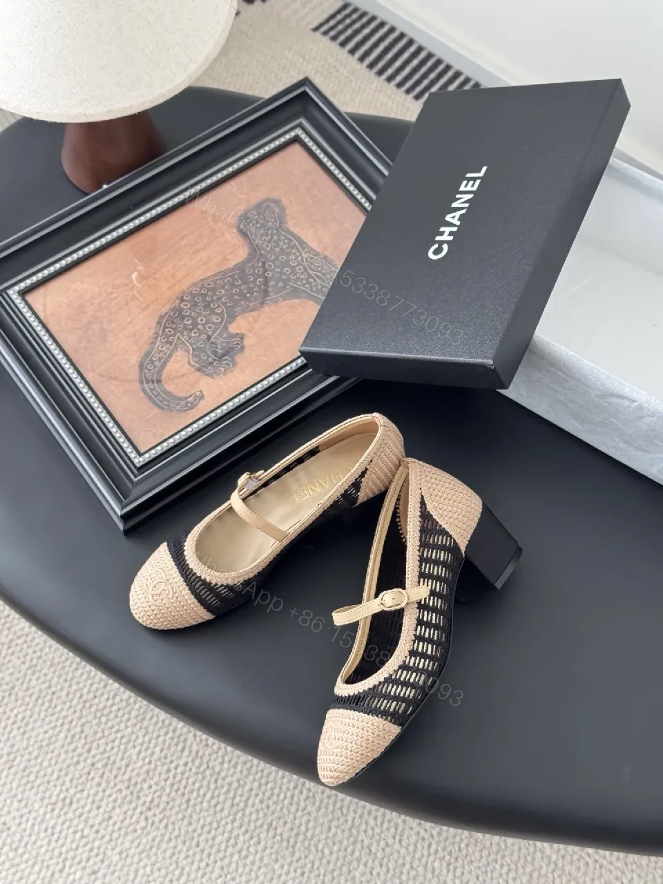View 8 of Two-Tone Knit Mary Jane Heels: Sleek, All-Day Comfort