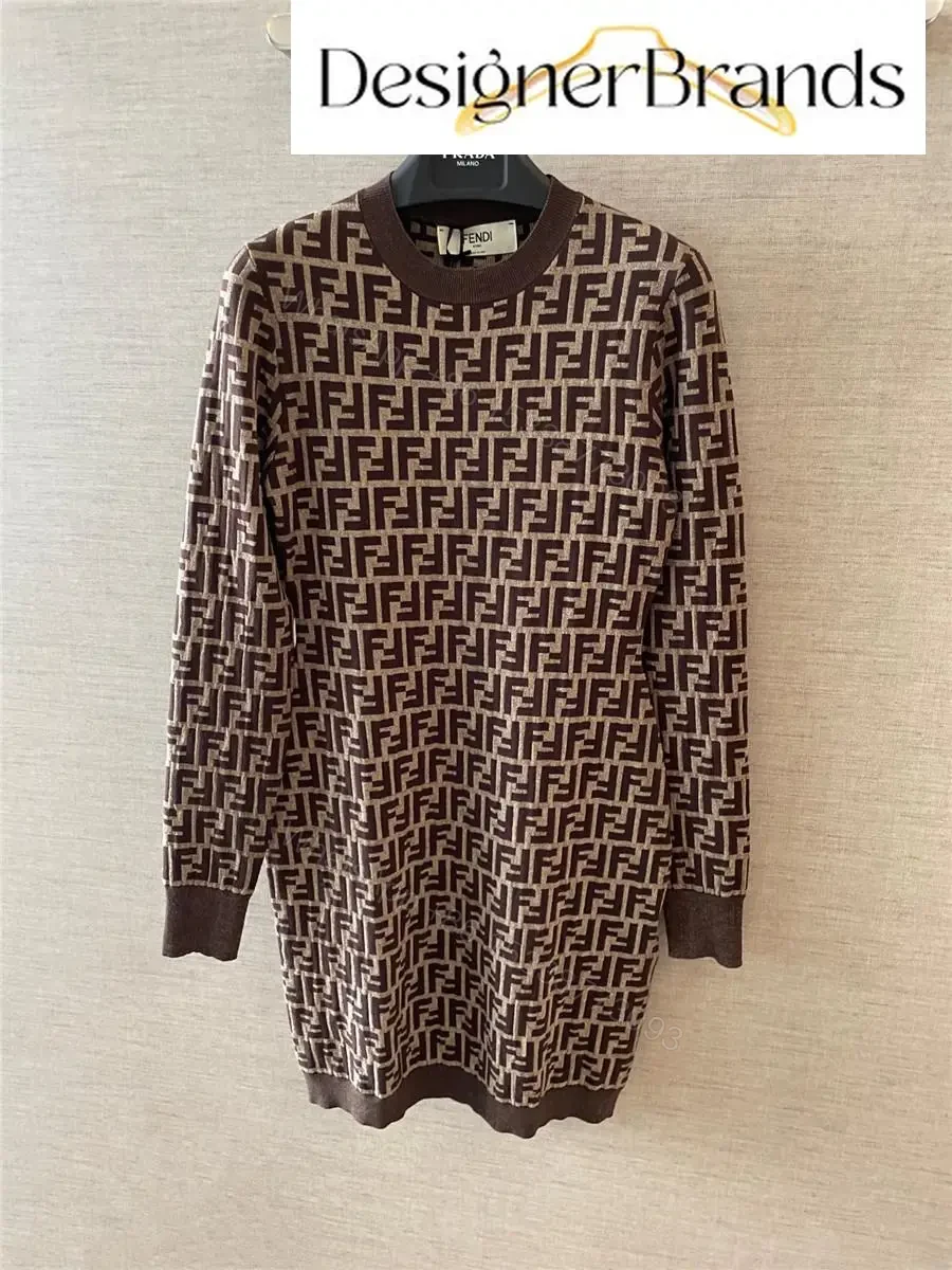 View 3 of Bold Monogram Knit Dress: Luxe Textured Monogram, All-Day Comfort
