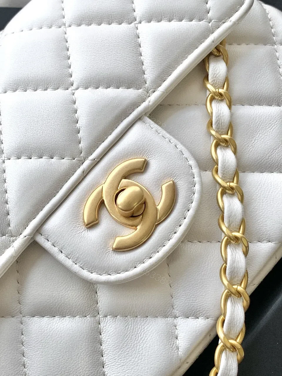View 5 of Quilted Mini Bag: Gold Chain, Luxury Casual Chic