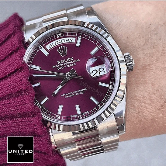 View 3 of Rolex Day-Date 36 White Gold 118239-0304 Replica