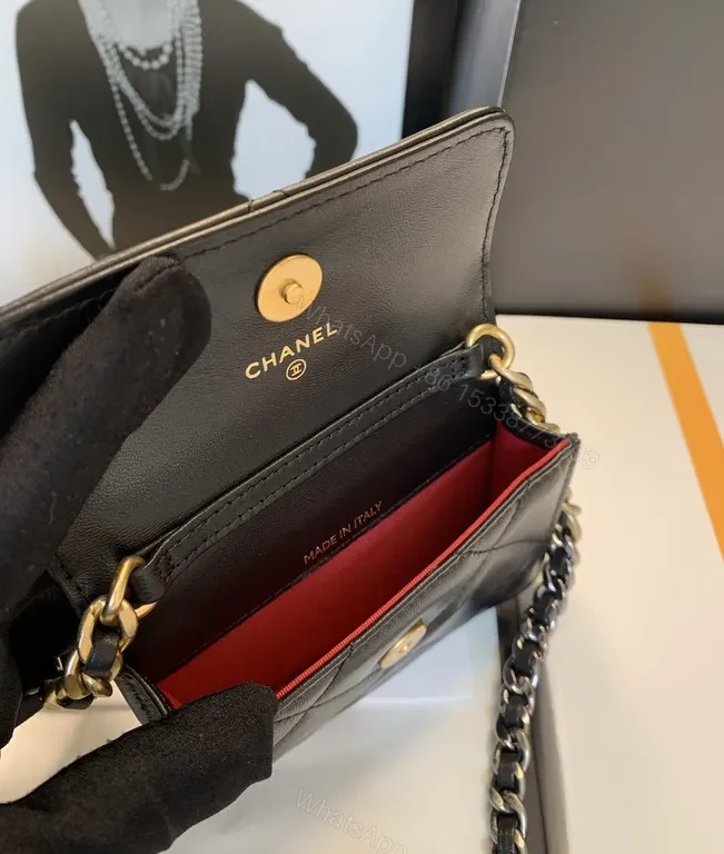 View 4 of Chic Quilted Leather Crossbody Bag with Gold Hardware
