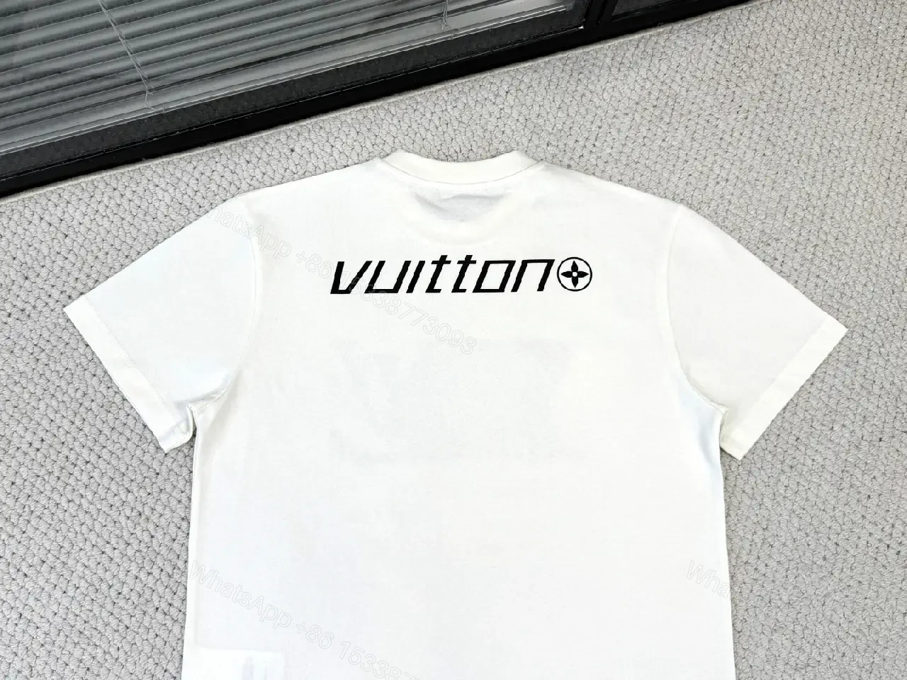 View 10 of White Cotton Graphic Tee, Bold Logo, Streetwear Essential