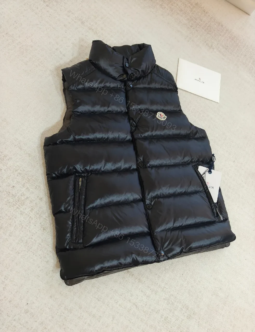 View 5 of Quilted Puffer Vest: Luxe Gloss, Warmth, Lightweight Style