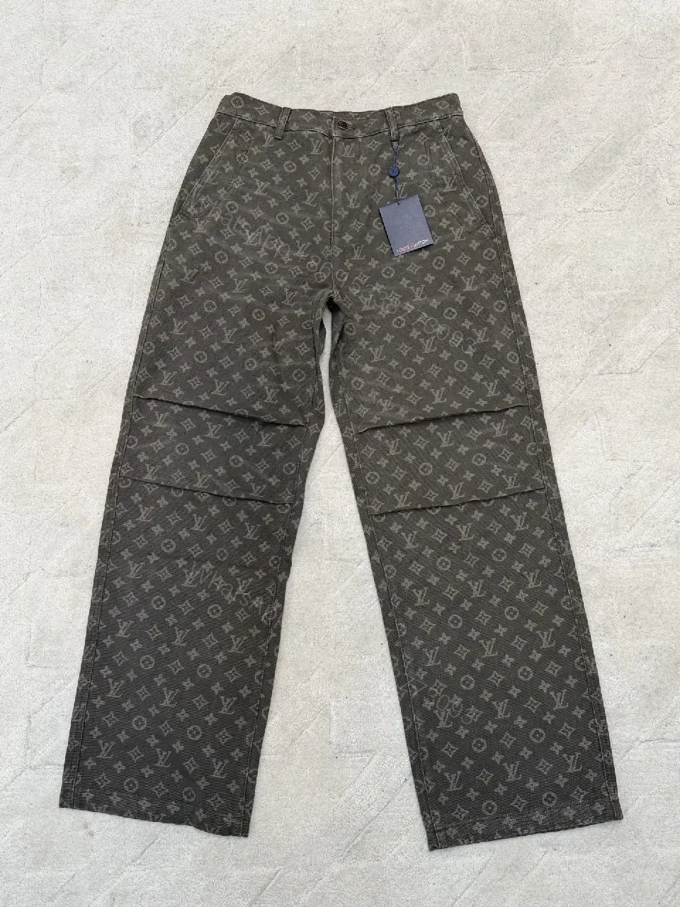 View 10 of Patterned Monogram Utility Trousers - Luxe Streetwear Pants