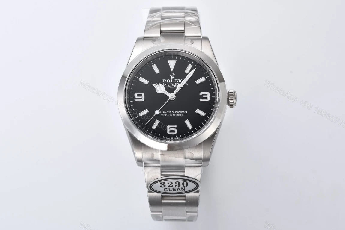 ROLEX 一比一 男款 Explorer 黑面369刻度機械腕錶 經典百搭款 — view 1
