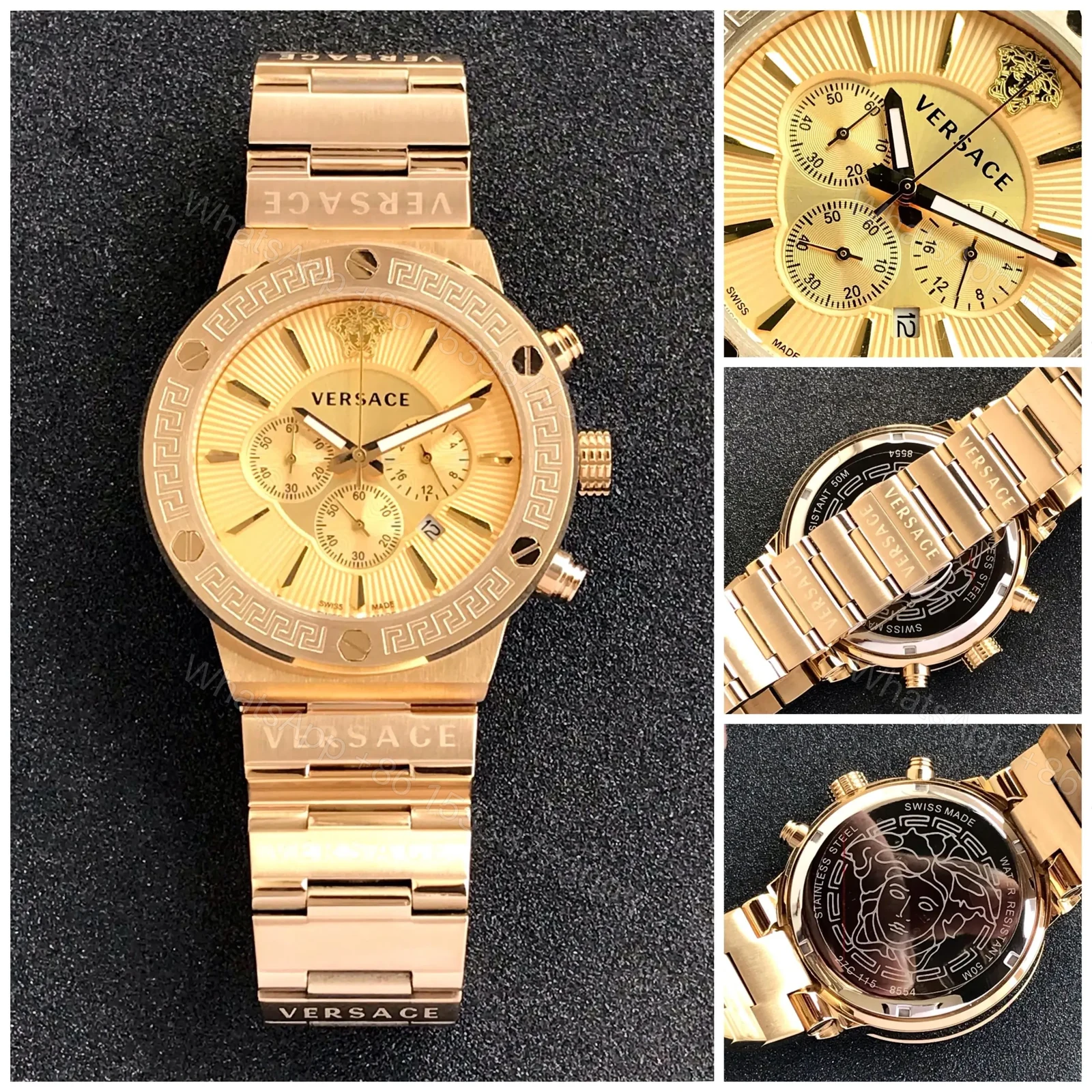 View 4 of Versace Men Premium 40mm Watch