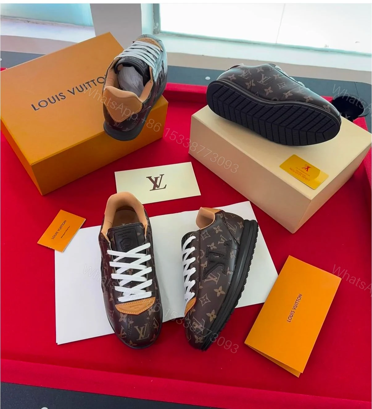 FIRST COPY Louis Vuitton Pharell williams Cortez Shoe For Men — view 1